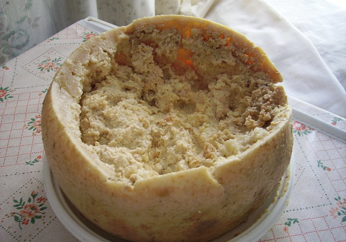 formaggio con i vermi