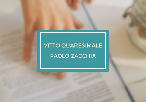 copertina del libro Vitto quaresimale